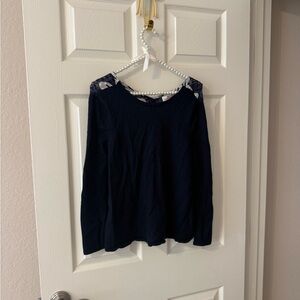 Vineyard Vines Navy Long Sleeve Top